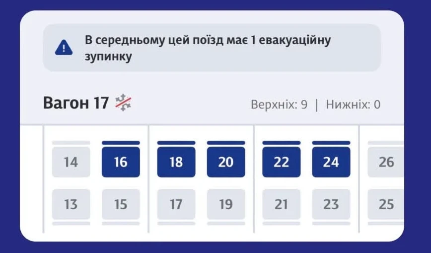 Тепер інформація про наявність зупинок на тому чи іншому рейсі наявна у мобільному додатку.