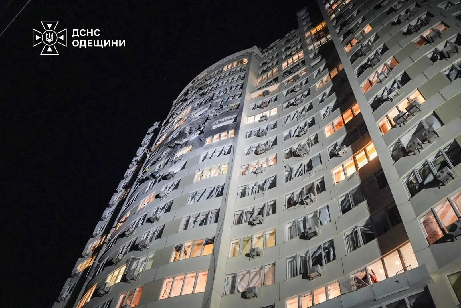 Унаслідок нічної атаки на Одесу постраждали 17 людей, серед них — троє дітей