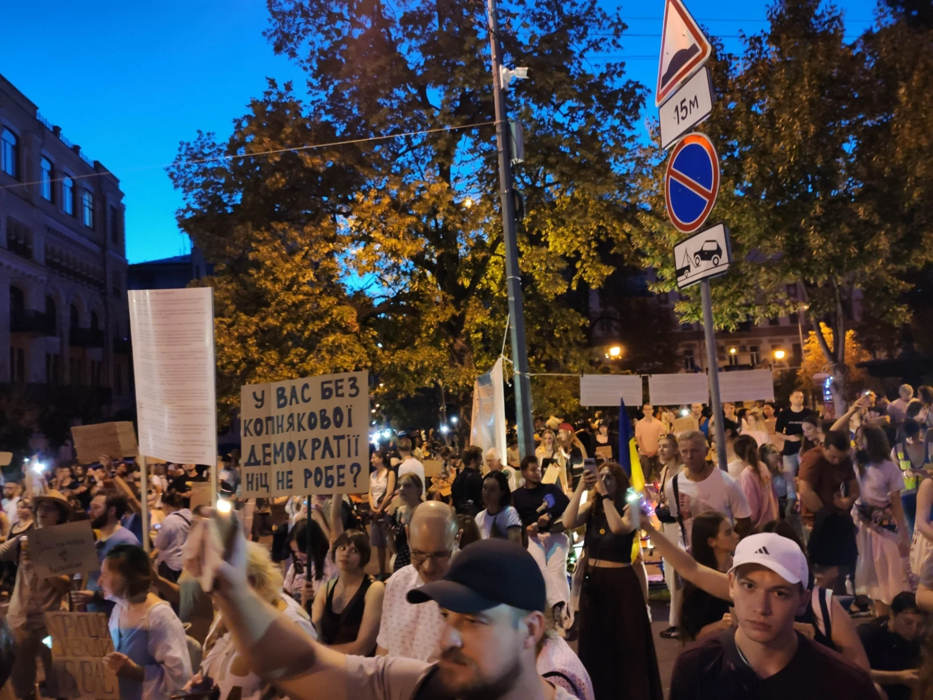 «Мені та моїй дитині в цій країні ще жити»: психологиня з Первомайська побувала на мітингу в Києві