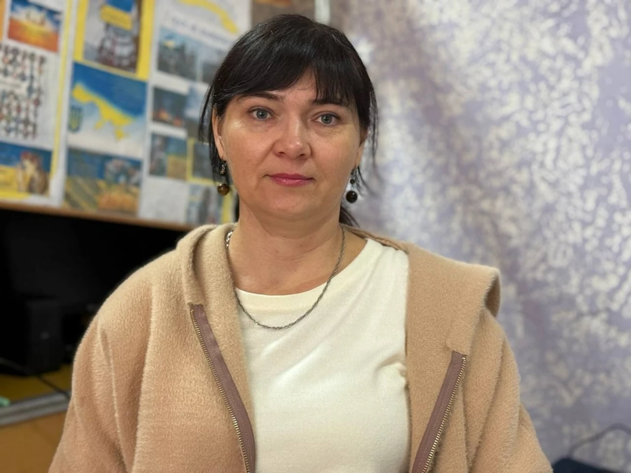 Лілія Кравченко проводить урок на олімпійську тематику