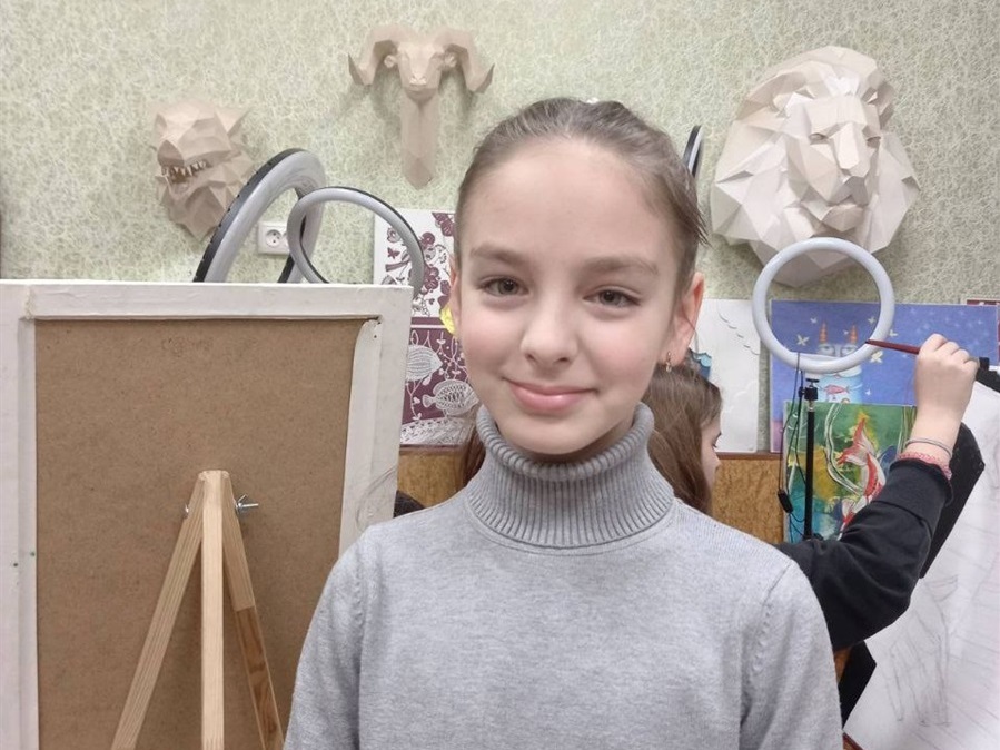Аріна у арт-студії