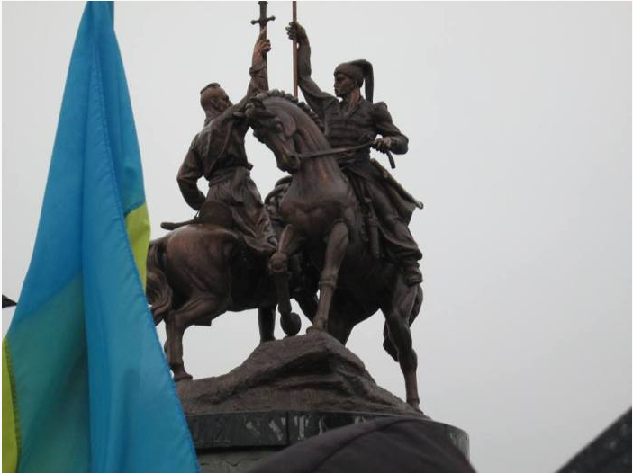 Пам'ятник Максиму Залізняку і Івану Гонті в Умані