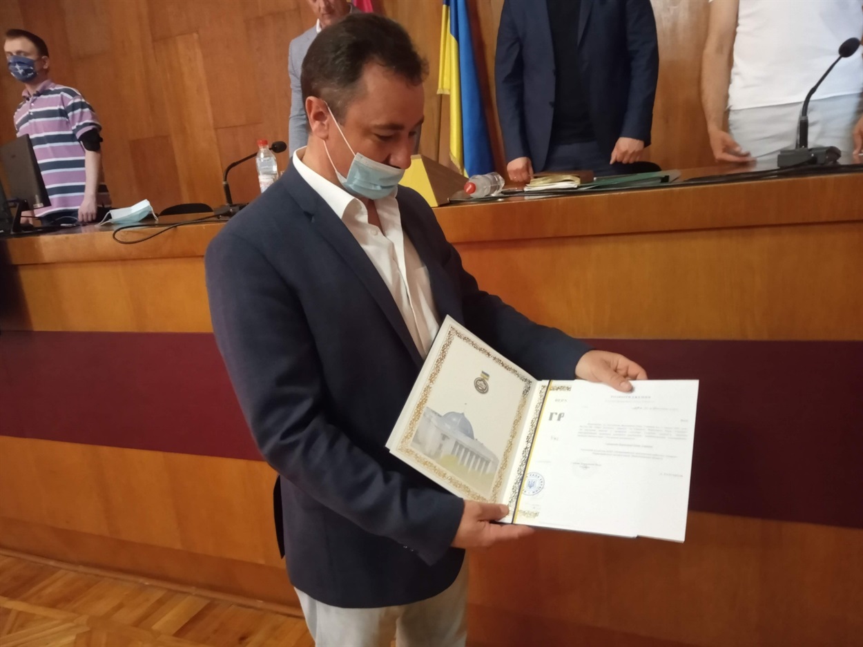 Віктор Готка. На сесії Первомайської міської ради