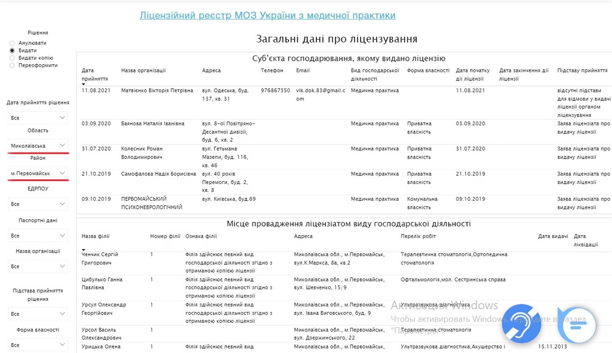 Шукаємо Первомайськ