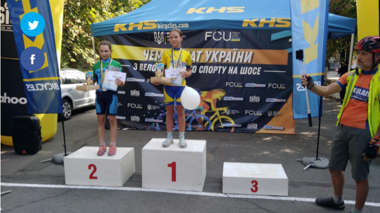 Вікторія Кононенко та Поліна Петрович - призерки велочемпіонату України