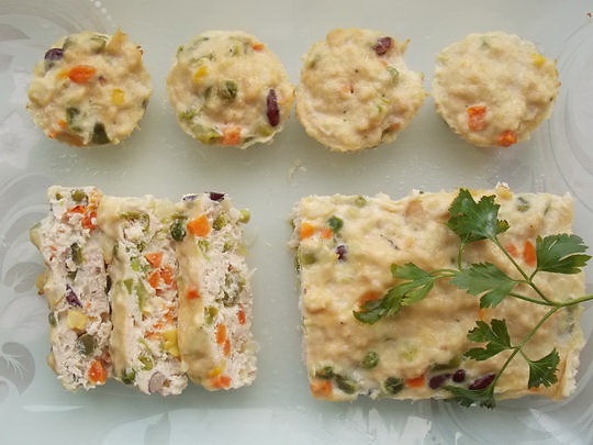 Запіфканка із курячого фаршу з овочами
