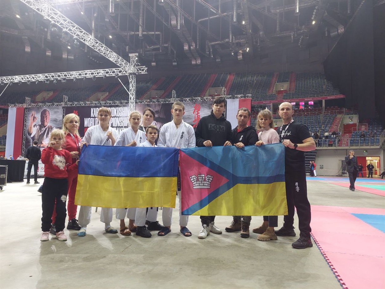 Первомайська команда кіокушин-карате на Чемпіонаті світу у Кракові, 2021-й рік