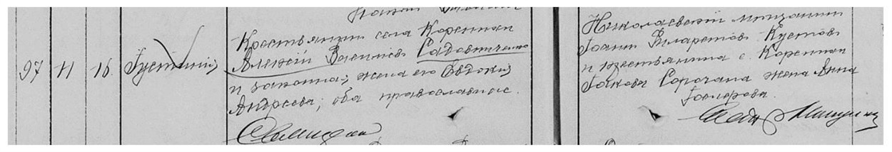 Рис.6. Метричний запис про народження матері, 1904 р.