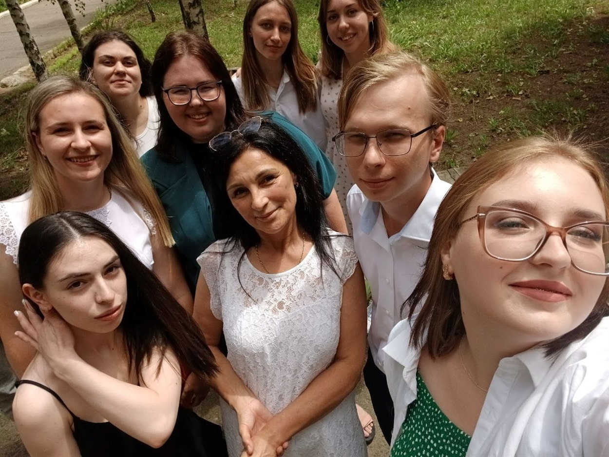 Наталія Клименко зі студентами