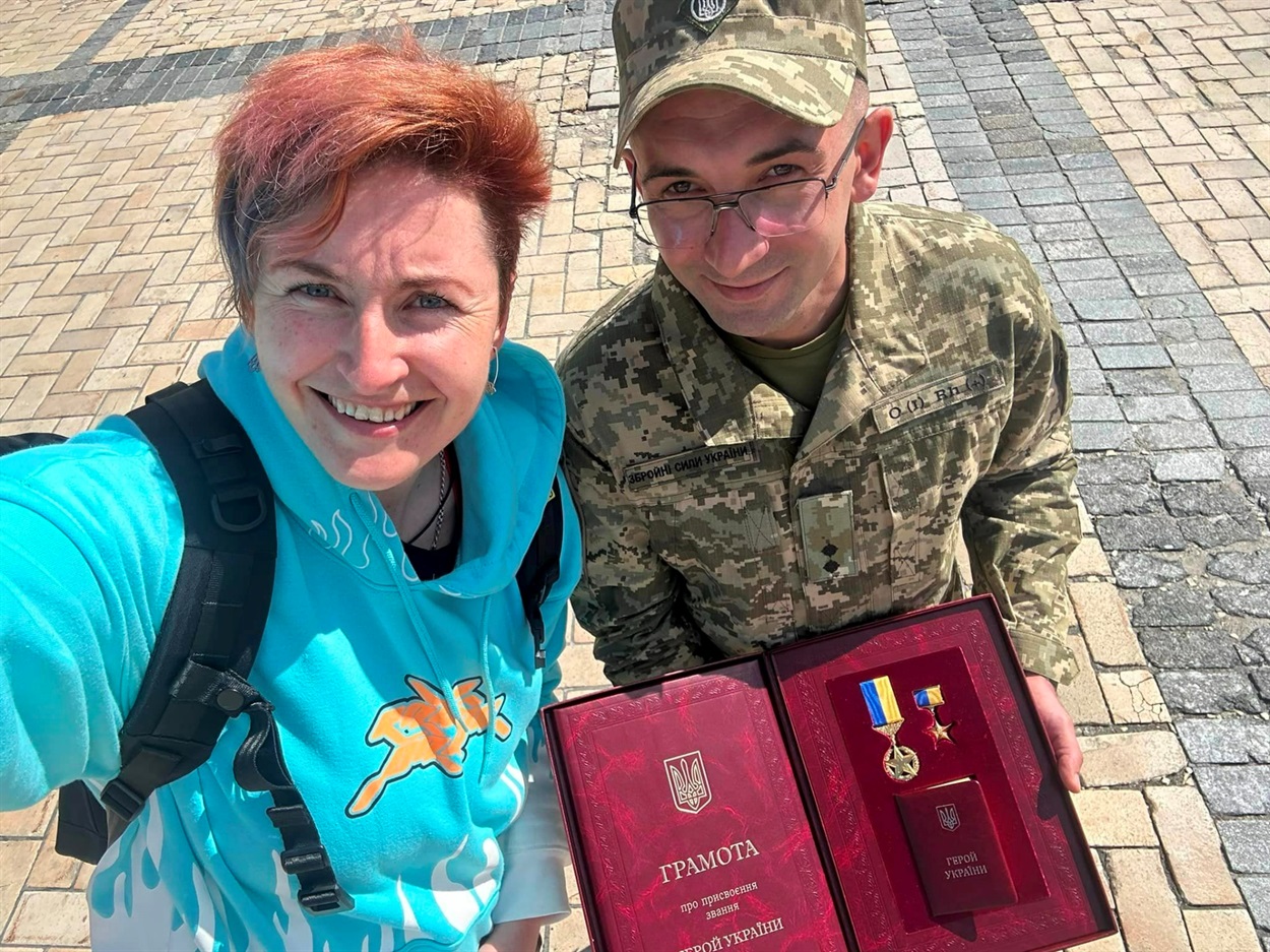 Микола Чобанов із журналісткою Наталією Нагорною