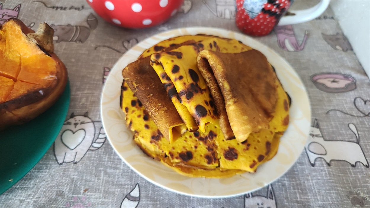 Млинці із гарбузом