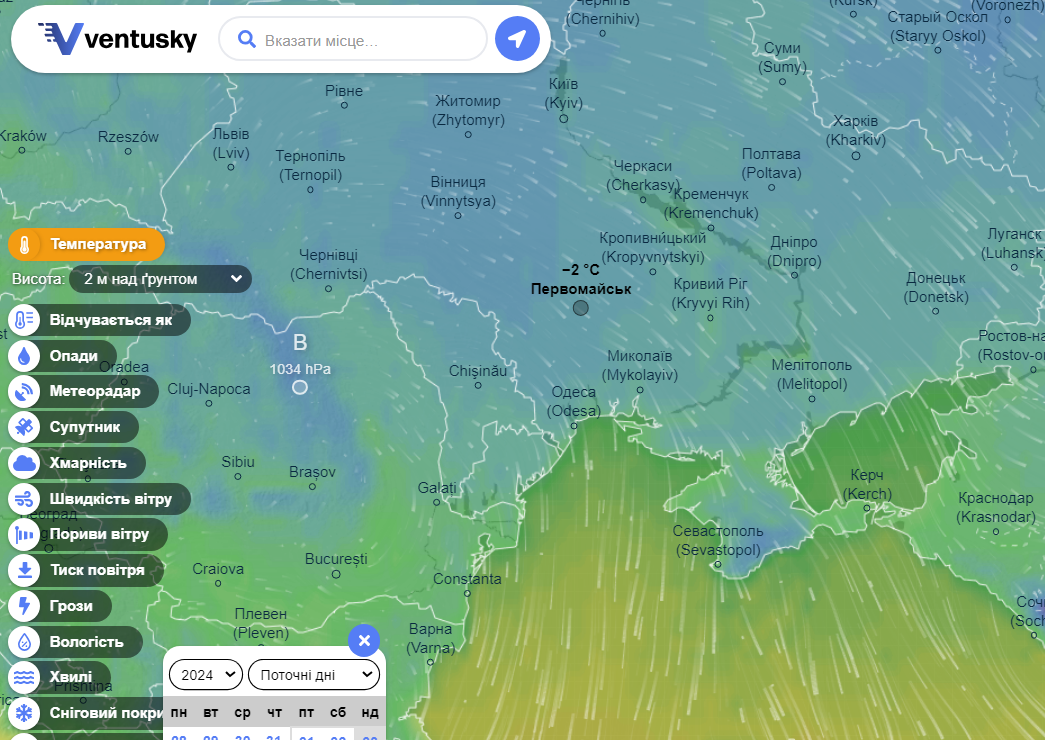 Погода на Вентускай