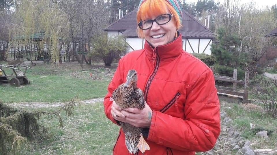 Ірина Снопко із качкою