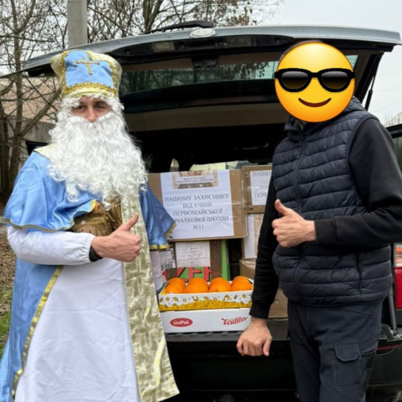 Бійці з херсонського напрямку подякували первомайським освітянам та учням за допомогу