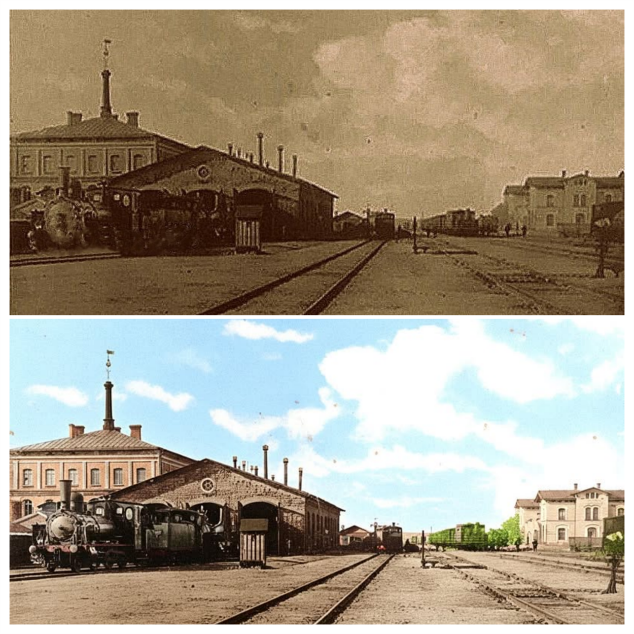 Паровозне депо в Голті