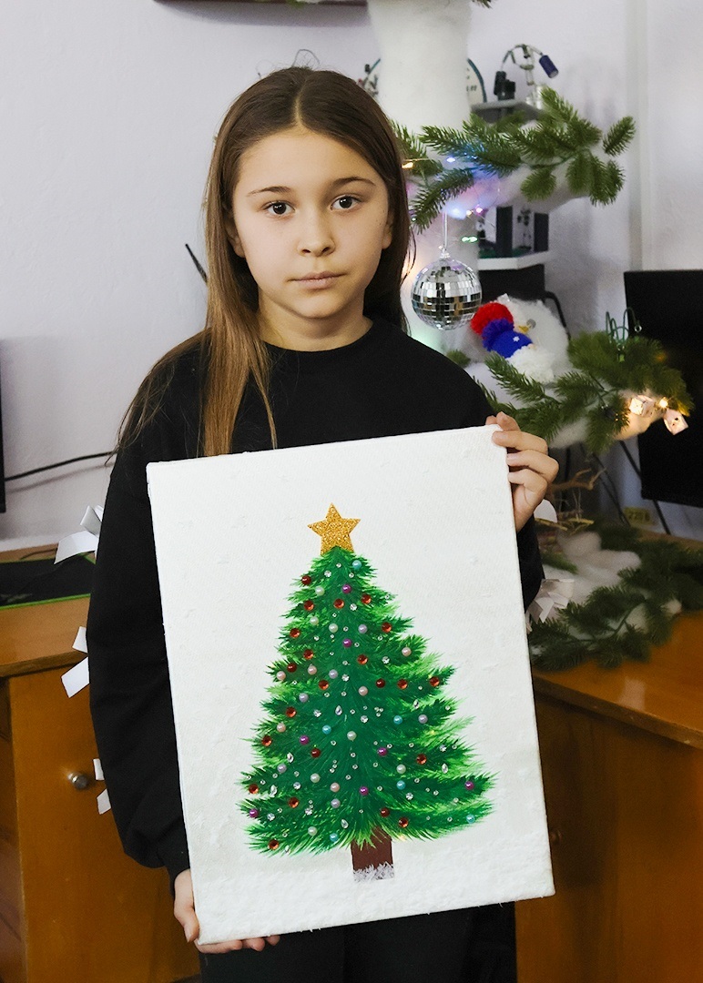 Мілана Маркова. Друге місце за роботу «Різдвяний настрій»