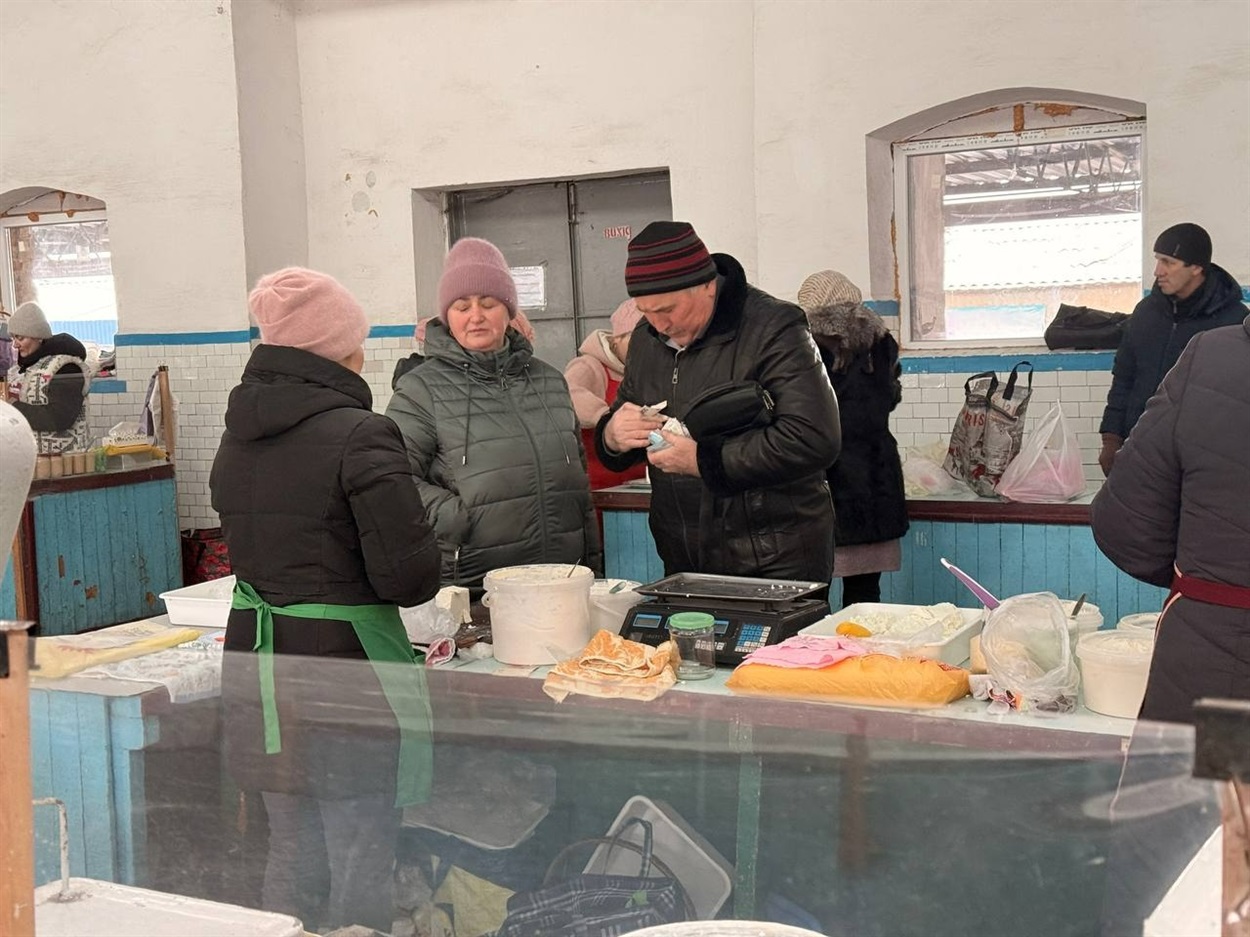 У молочному павільйоні