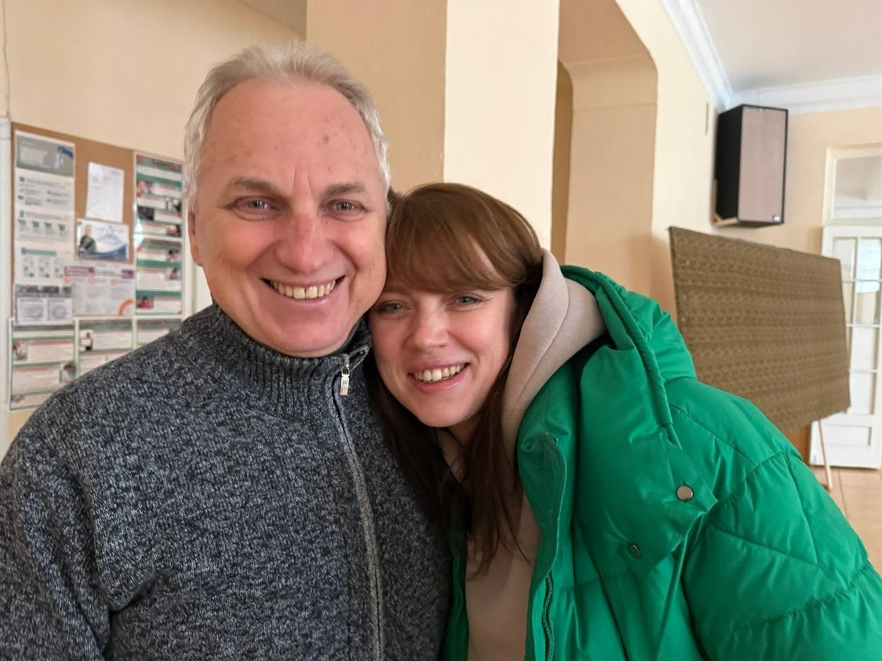 Руслан Слюсар із донькою Ольгою