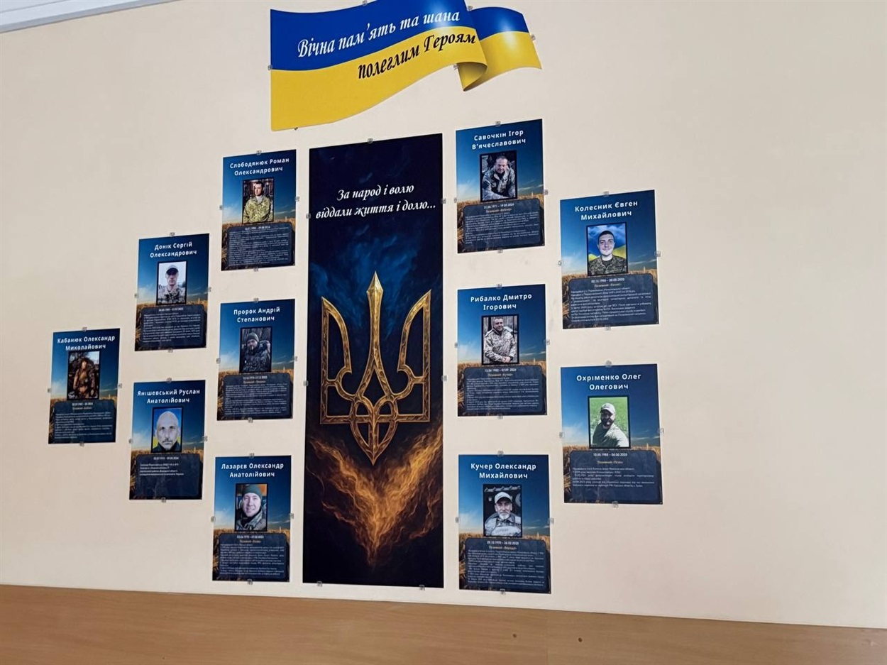 Дошка пам’яті випускників, які загинули на війні