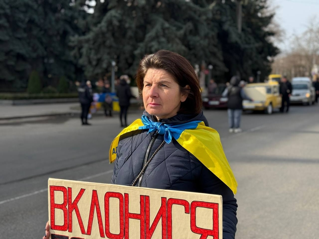 У Первомайську родини полонених і зниклих безвісти виходять на акцію, щоб не втратити надію