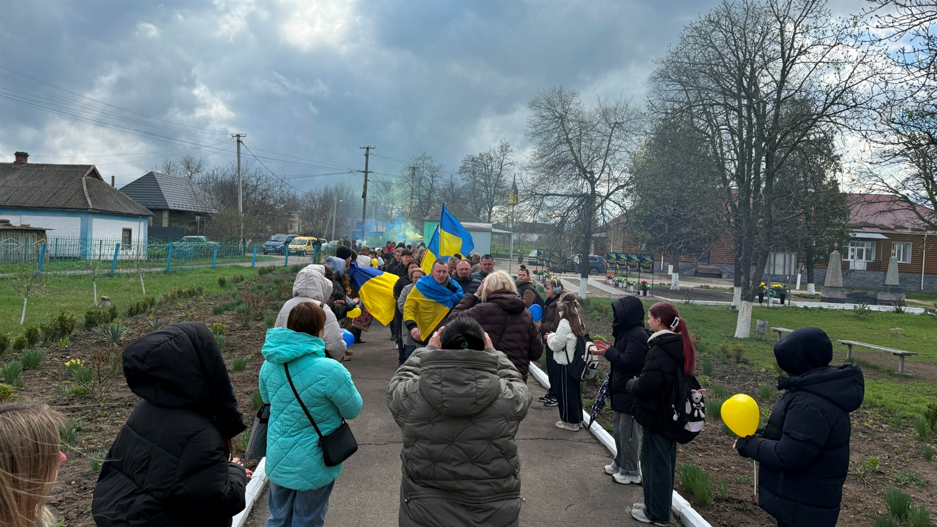 У Грушівці на Первомайщині зустріли звільненого захисника