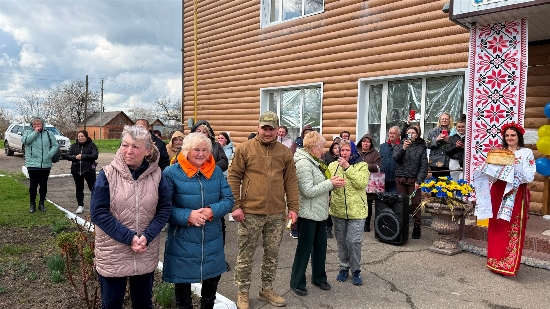 У Грушівці на Первомайщині зустріли звільненого захисника
