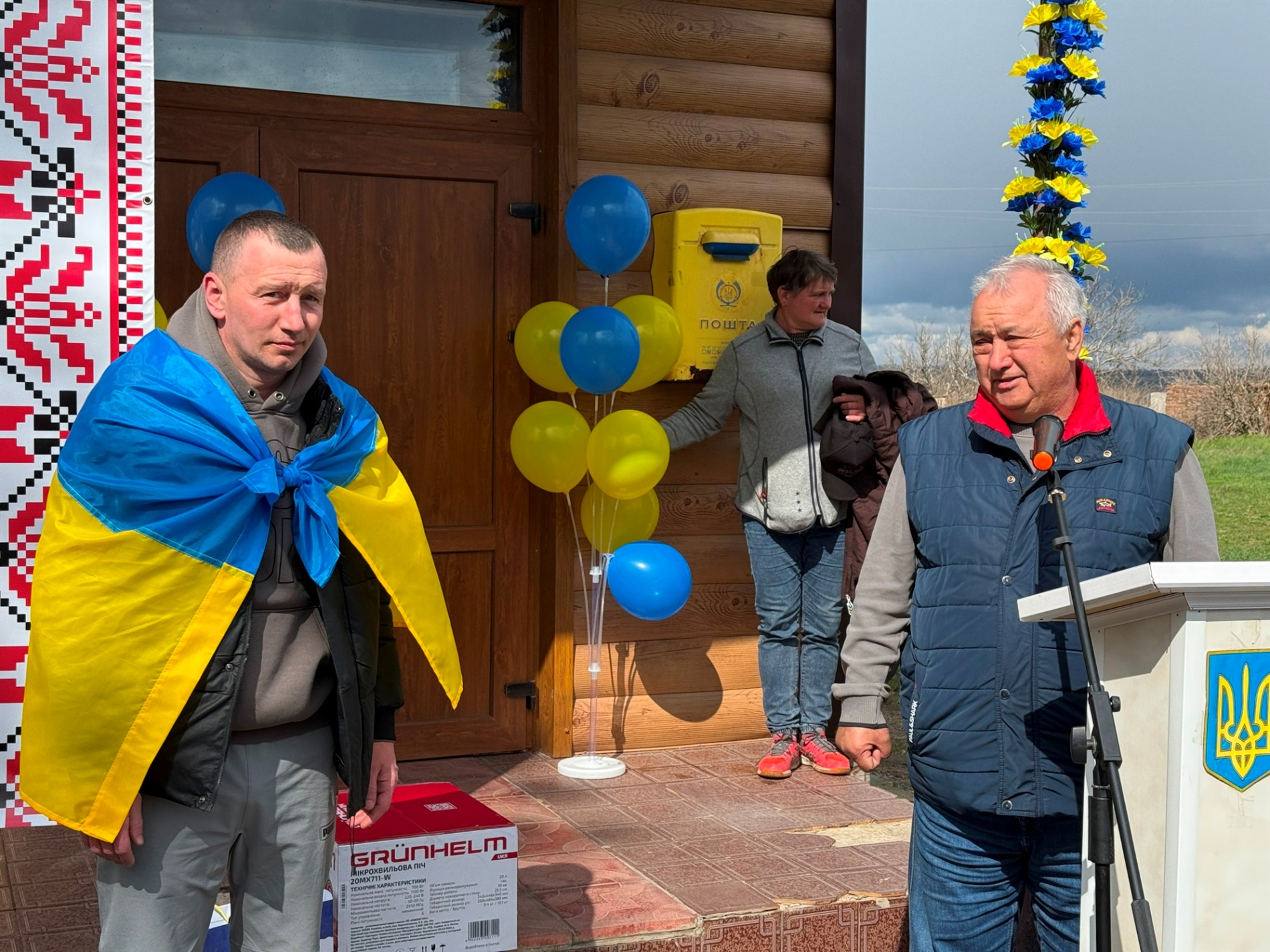 У Грушівці на Первомайщині зустріли звільненого захисника