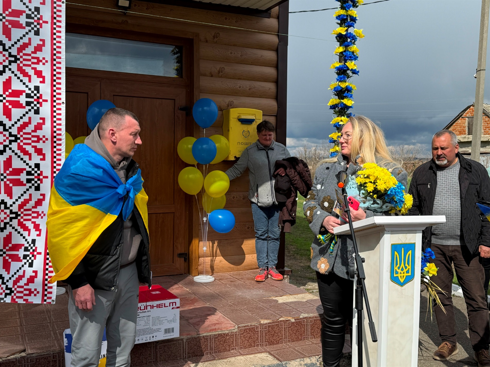 У Грушівці на Первомайщині зустріли звільненого захисника