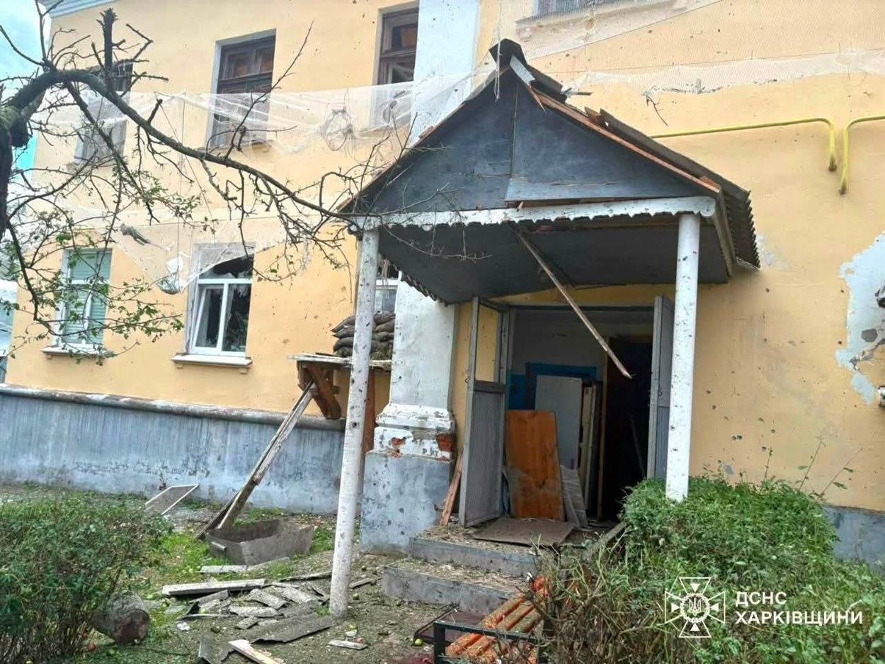 Богодухів. Пожежно-рятуавльна частина після обстрілу