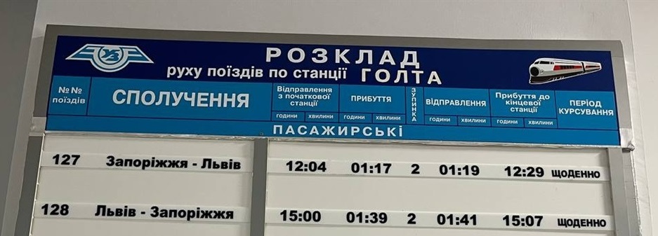 Як курсує поїзд №127/128