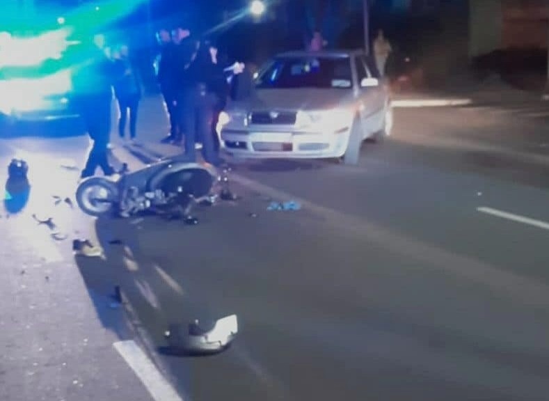 аварія з мопедом в Южноукраїнську